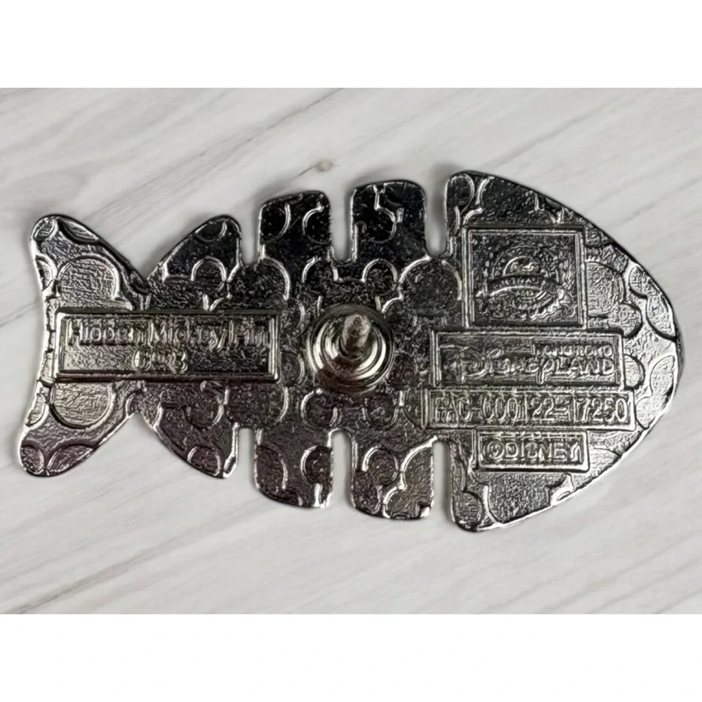 2018 Disney Hong Kong Hidden Mickey Fishbone Pin Figaro Pinocchio Pin 6 Of 8